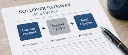 Rollover pathway worksheet with a pen on a wooden desk